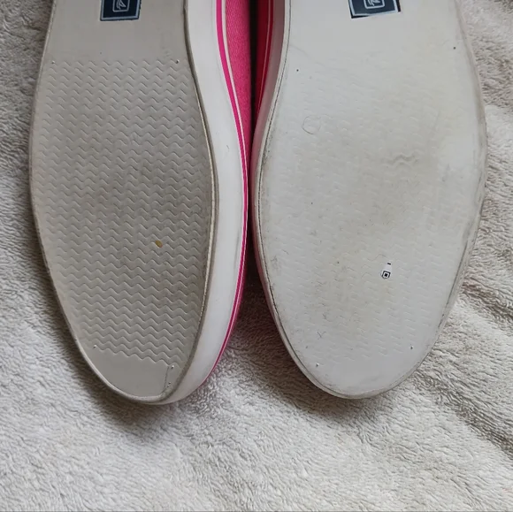 Sperry top sider Flats 7 pink heart nautical print - Picture 7 of 12